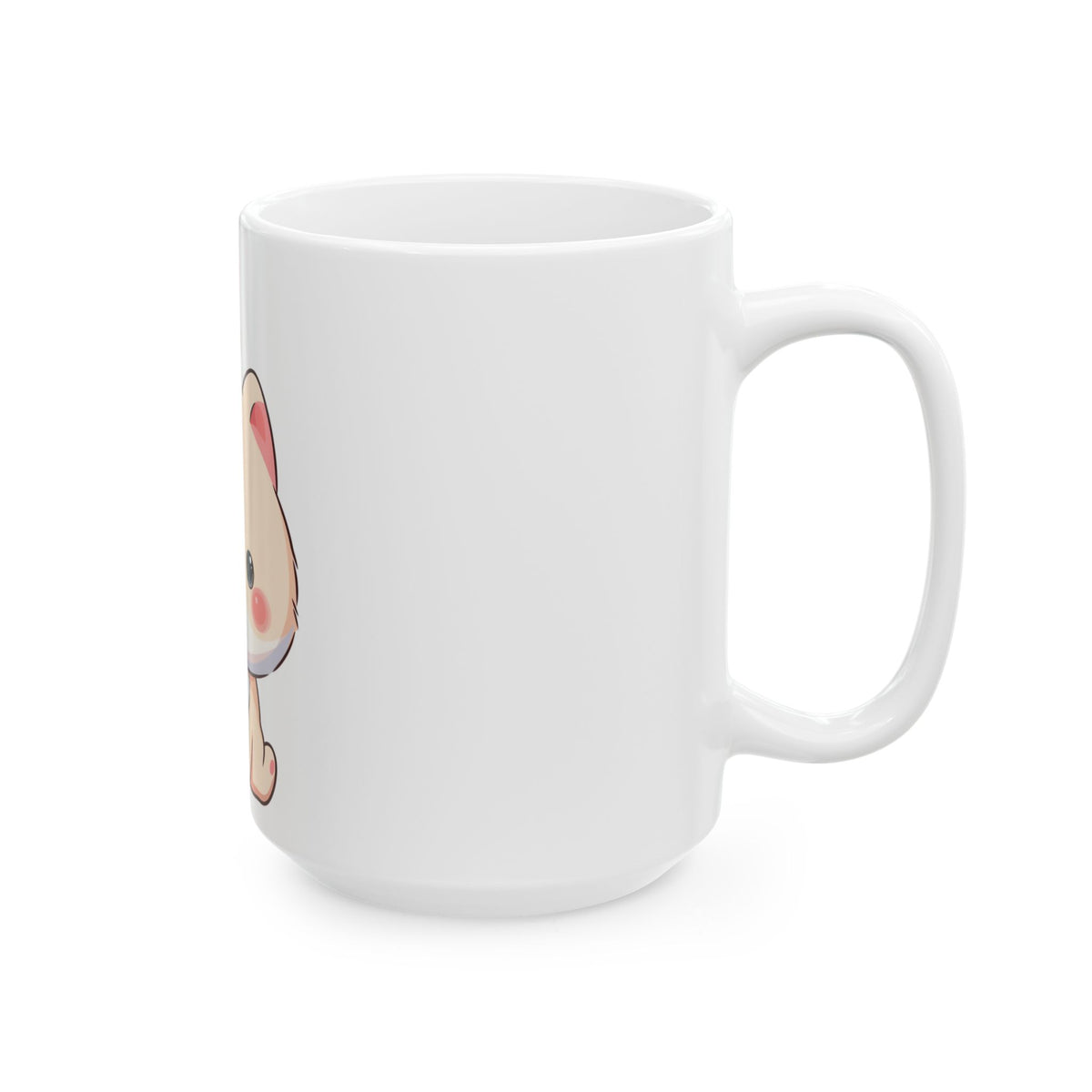 Kawaii Arctic Fox Christmas Mug for Cute Holiday Sips