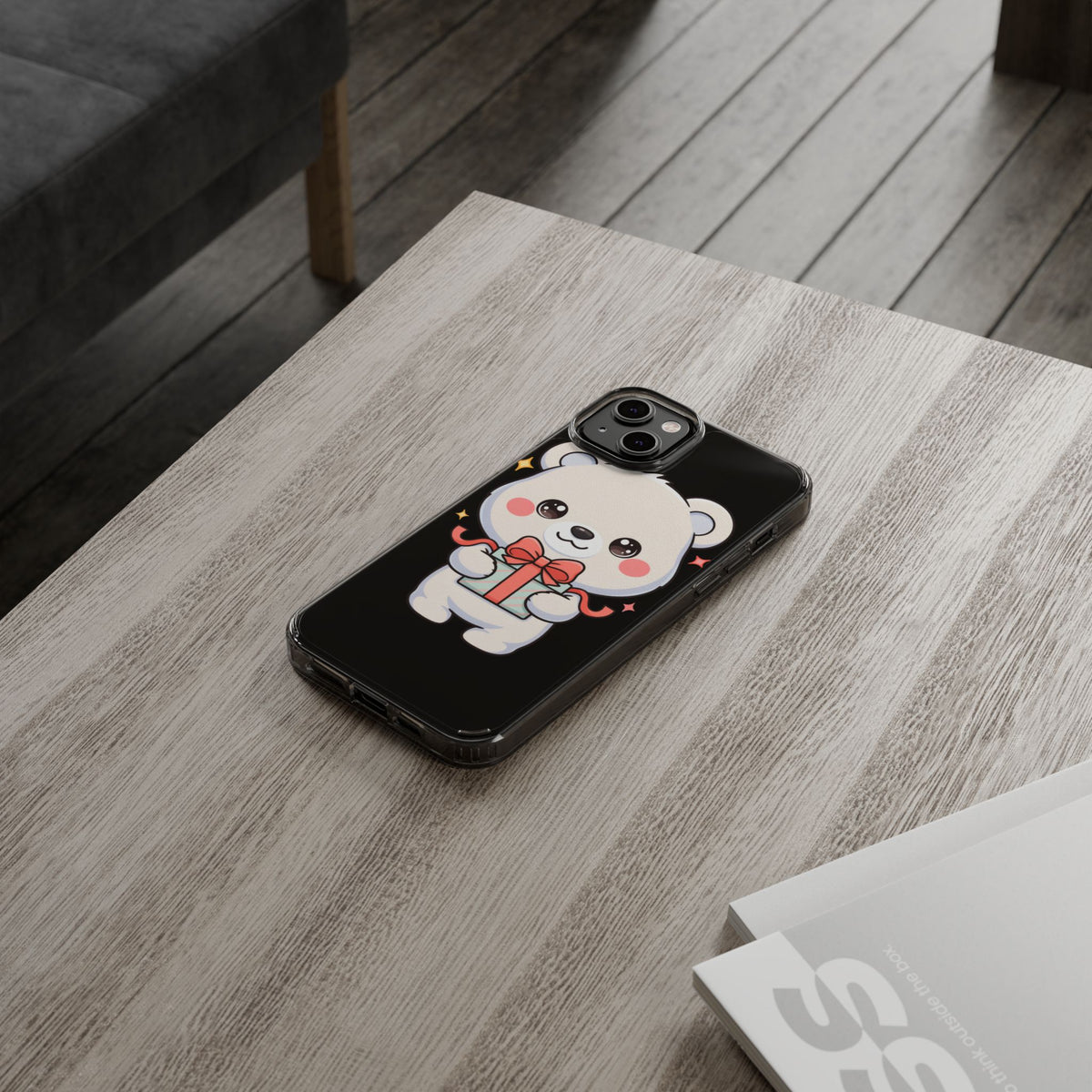 Kawaii Polar Bear Gift Phone Case for Holiday Gifting