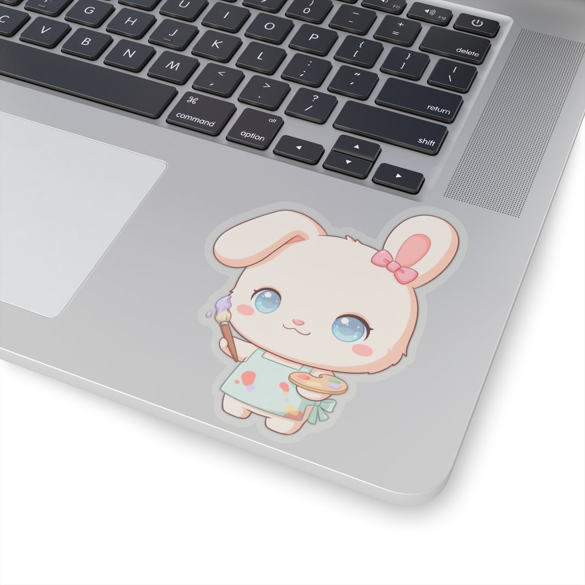 Kawaii Bunny Sticker for Art Lovers and Creative Journals