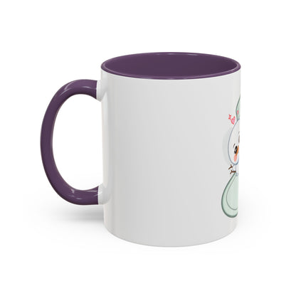 Christmas Snowman Accent Coffee Mug, Cute Holiday Gift