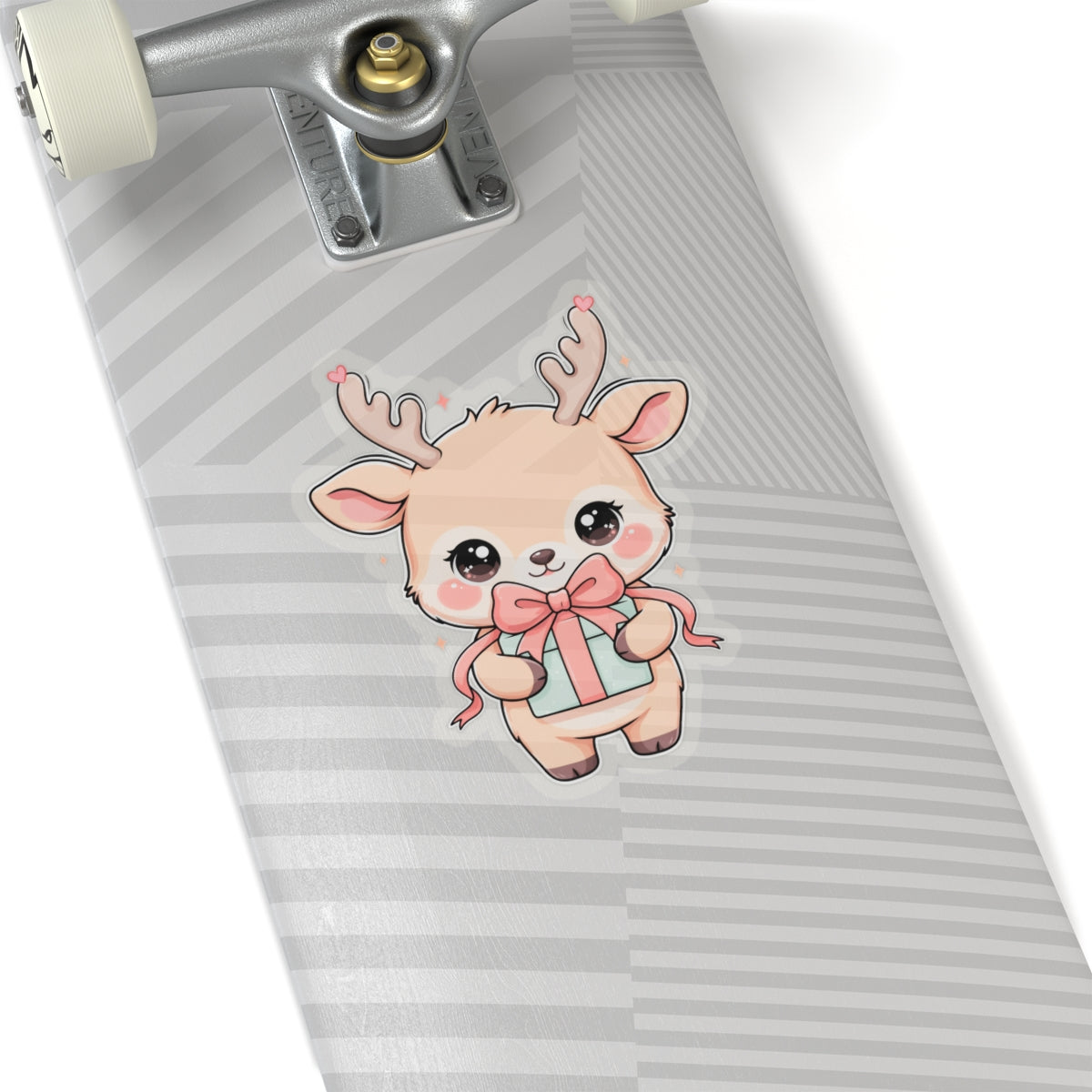 Kawaii Reindeer Sticker for Cute Holiday Decorating