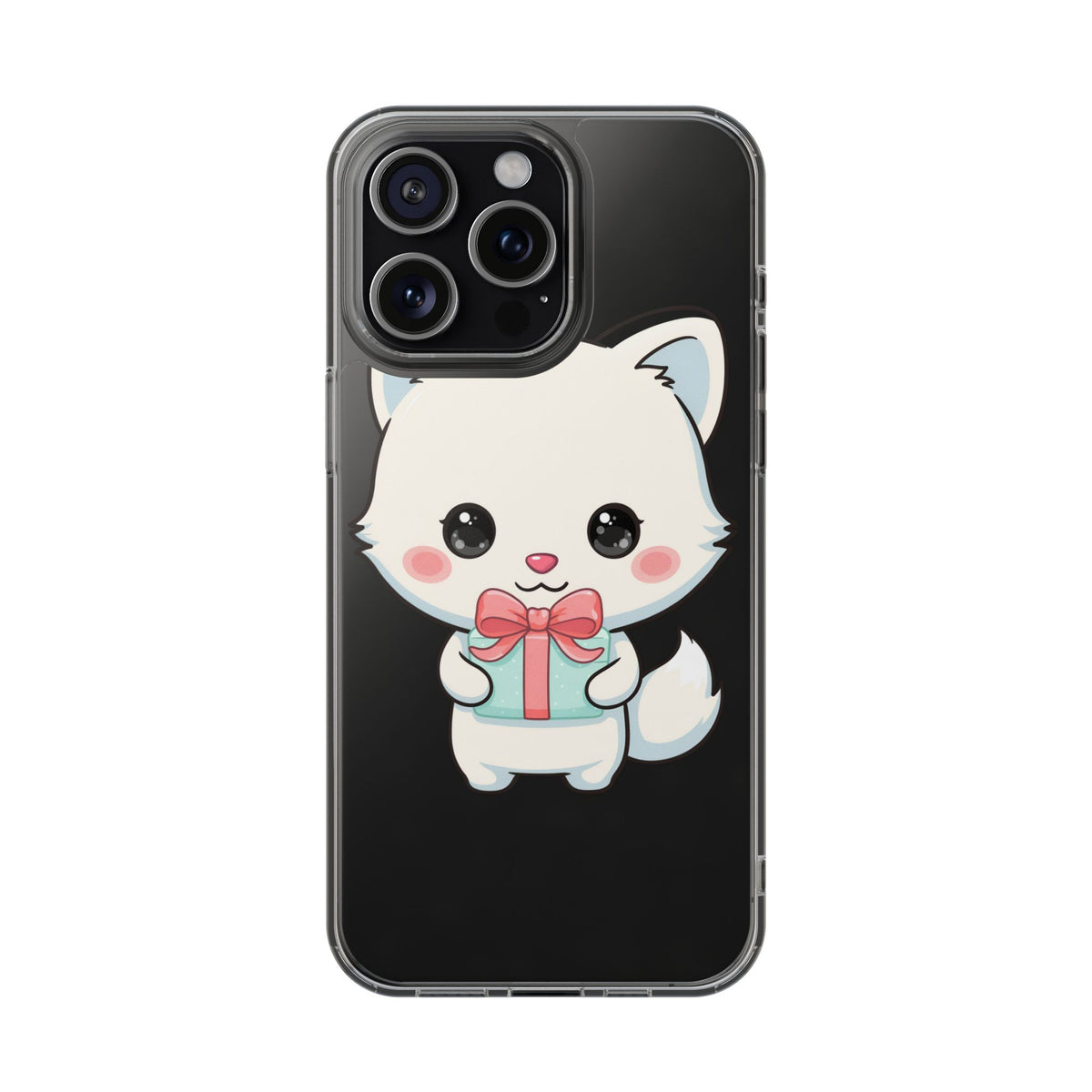 Kawaii Arctic Fox Phone Case with Gift