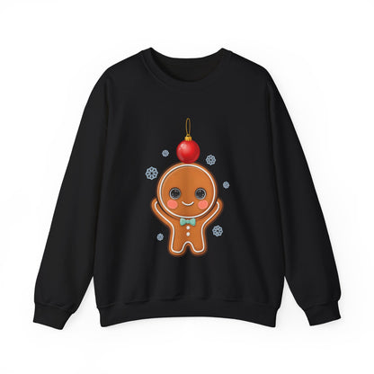 Gingerbread Christmas Sweatshirt, Cute Holiday Crewneck