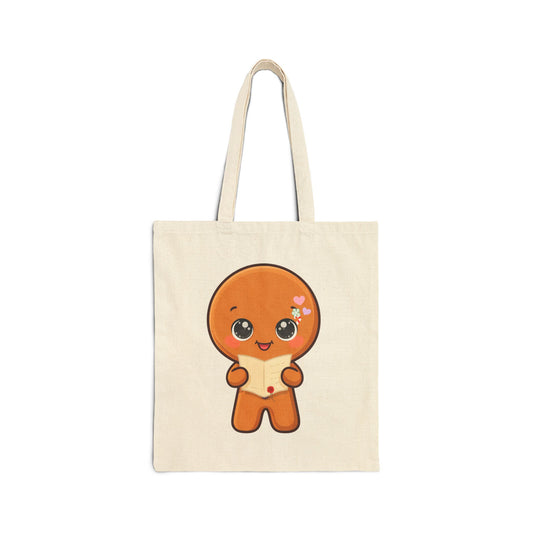 Christmas Gingerbread Tote Bag for Holiday Gift Giving