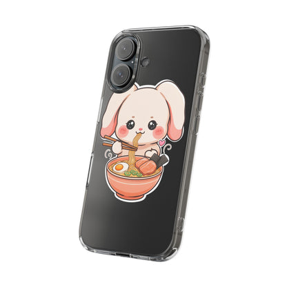 Kawaii Ramen Bunny Clear Impact-Resistant Case