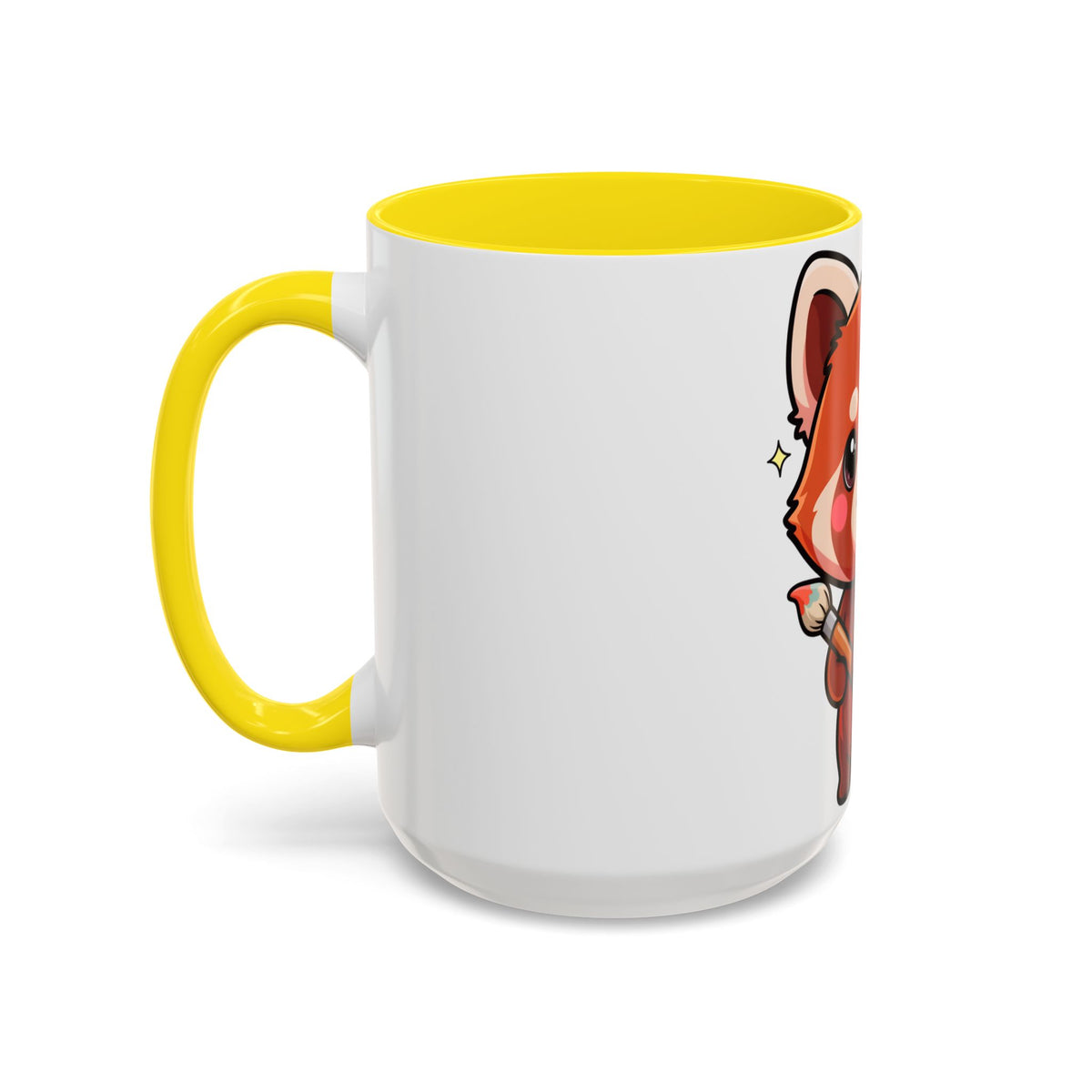 Kawaii Red Panda Accent Coffee Mug for Creative Days