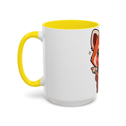 Kawaii Red Panda Accent Coffee Mug for Creative Days