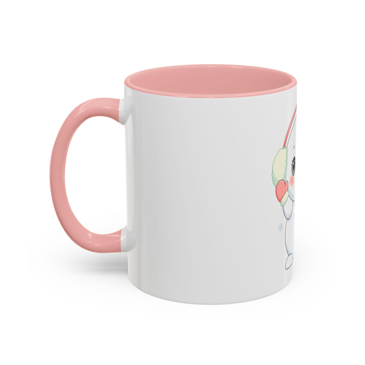 Kawaii Snowman Accent Coffee Mug for Cozy Winter Sips