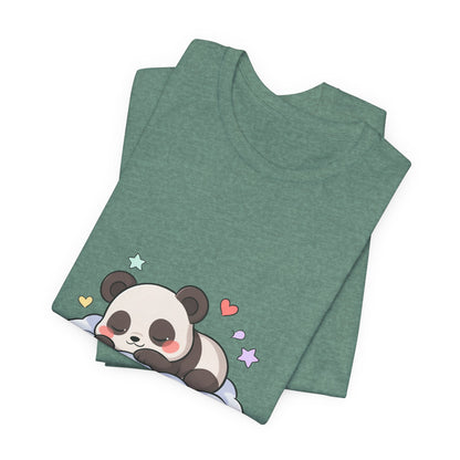 Sleeping Panda T-Shirt, Cute Kawaii Gift for Panda Lovers
