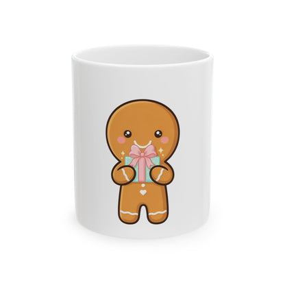 Christmas Gingerbread Mug, Cute Holiday Gift