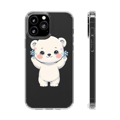 Kawaii Polar Bear Phone Case for a Cozy Winter Gift