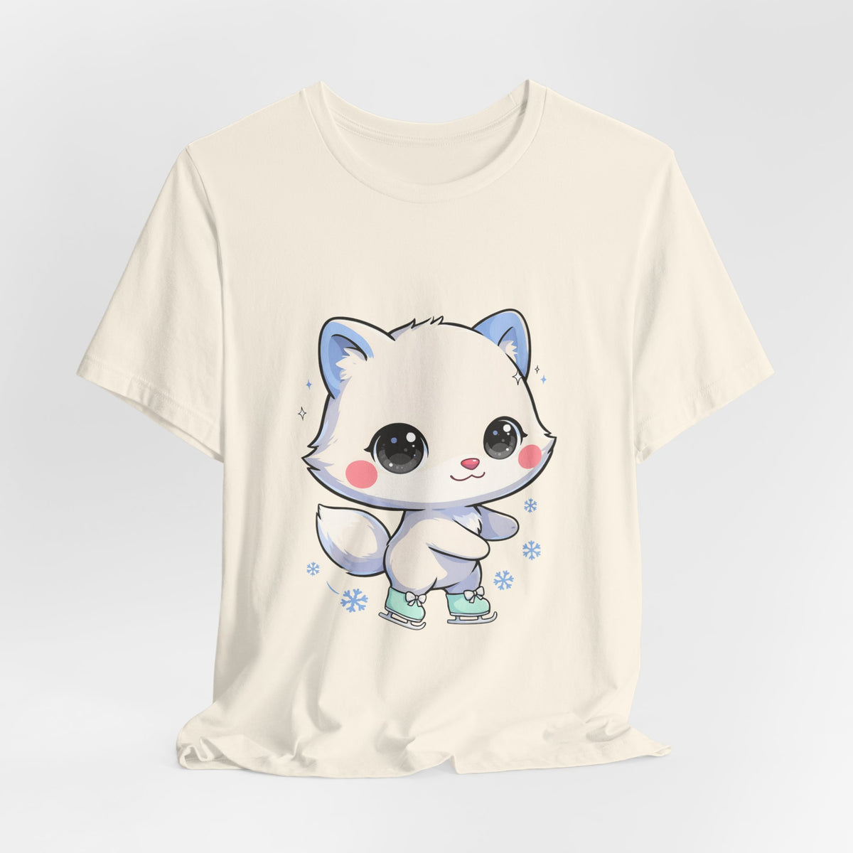Kawaii Arctic Fox T-Shirt for Winter Gift Giving