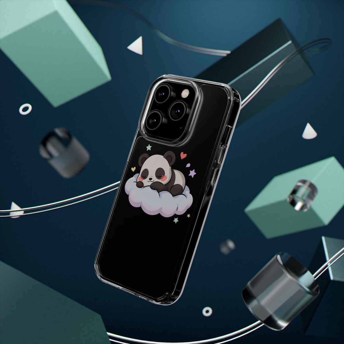 Sleeping Panda Clear Impact-Resistant Phone Case