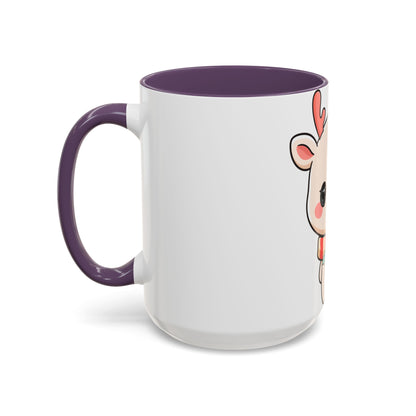Kawaii Reindeer Christmas Mug for Holiday Fans