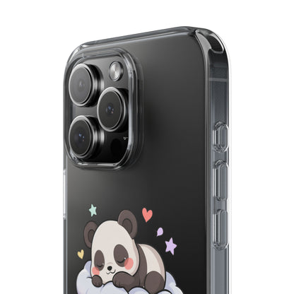 Sleeping Panda Clear Impact-Resistant Phone Case