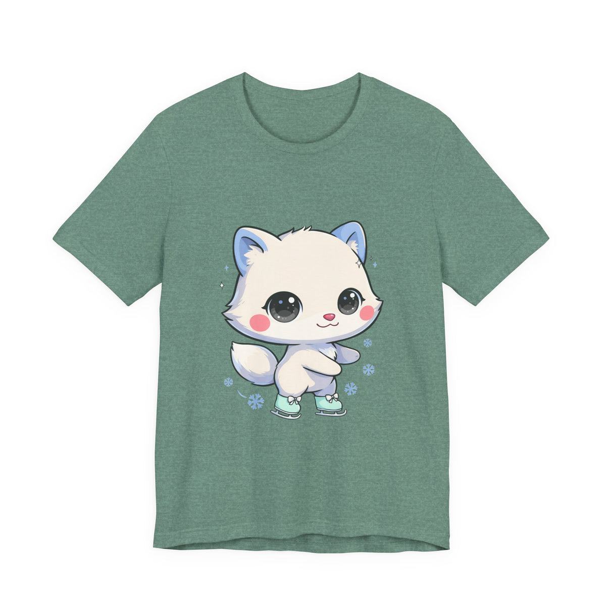 Kawaii Arctic Fox T-Shirt for Winter Gift Giving