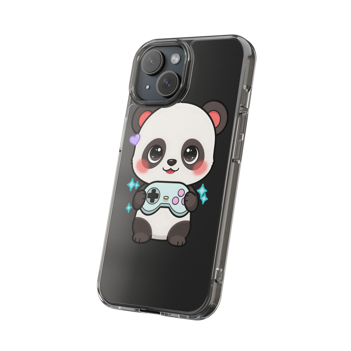 Gamer Panda Clear Impact-Resistant Phone Case