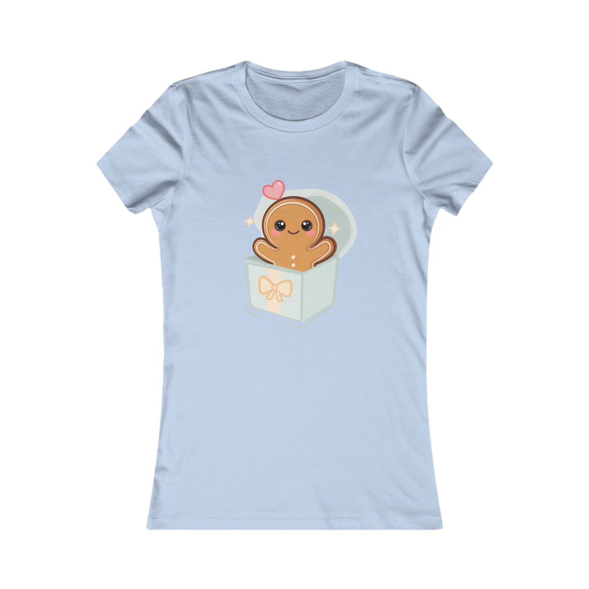 Kawaii Gingerbread Man T-Shirt in a Gift Box