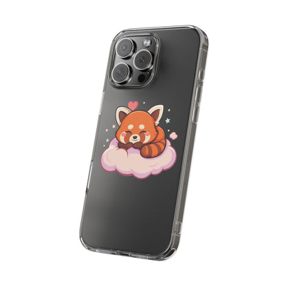 Cute Red Panda Phone Case, Dreamy Kawaii Cloud Art