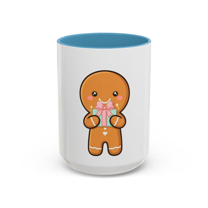 Gingerbread Coffee Mug, Cute Holiday Accent Mug