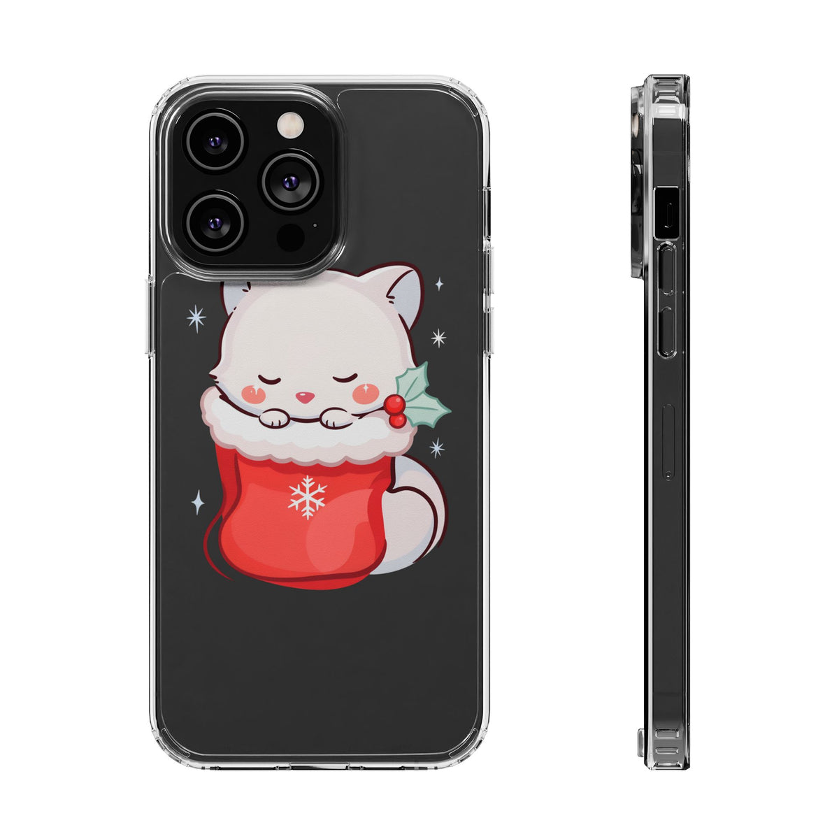 Christmas Fox Phone Case, Cute Holiday Stocking Gift