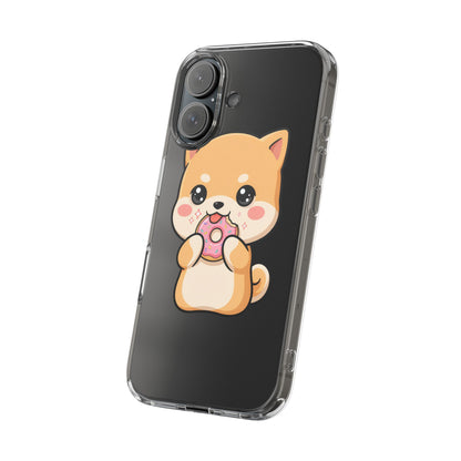 Kawaii Shiba Inu Phone Case with Donut