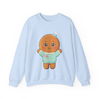 Kawaii Gingerbread Sweatshirt, Cute Christmas Crewneck