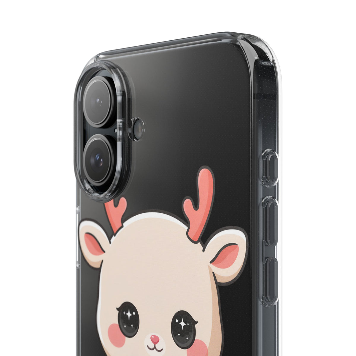 Christmas Reindeer Phone Case, Cute Kawaii Holiday Gift
