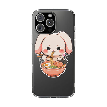 Kawaii Ramen Bunny Clear Impact-Resistant Case