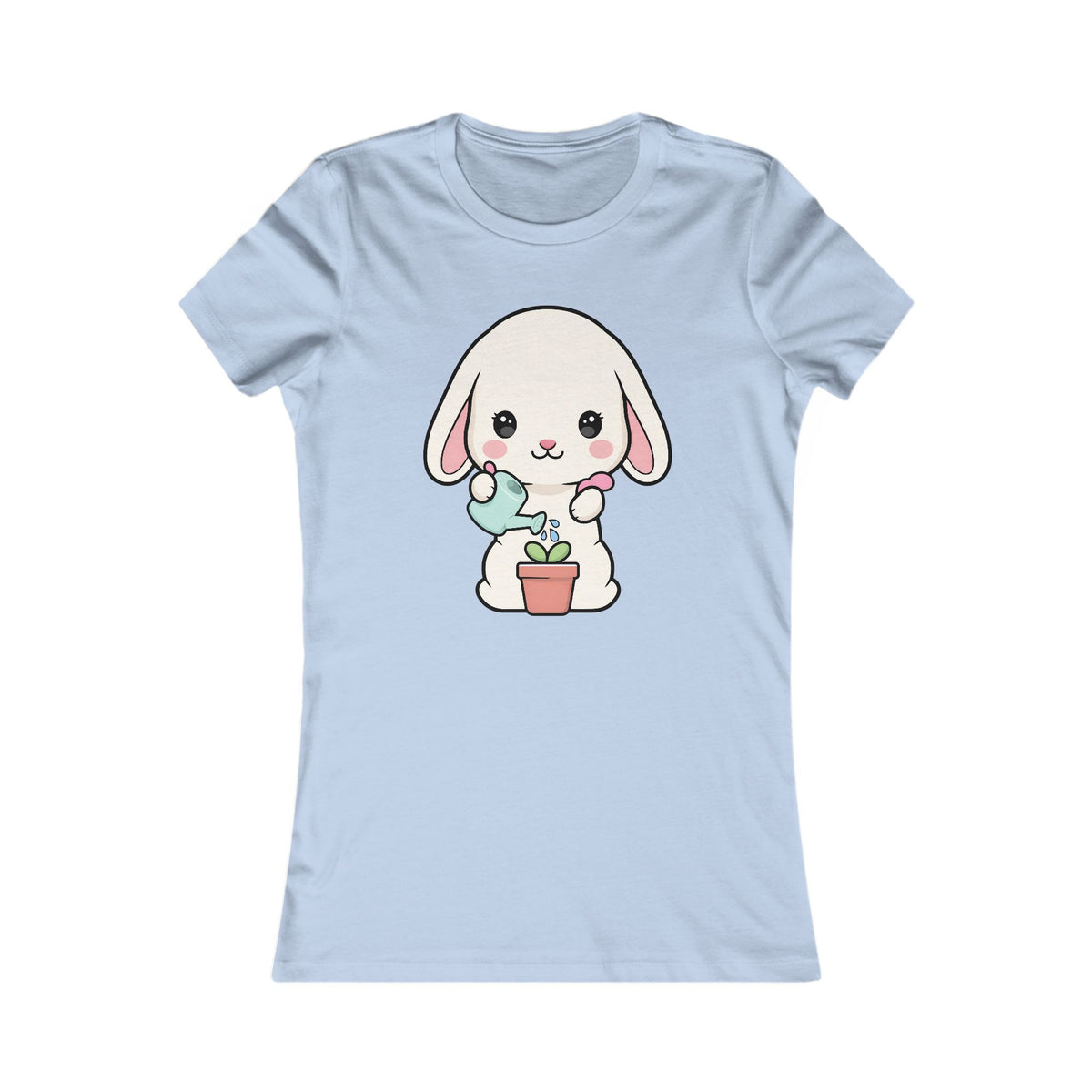 Kawaii Bunny Plant Lover Women's Tee