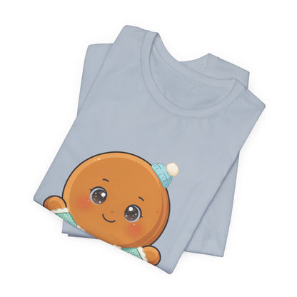 Kawaii Gingerbread Man Christmas Tee for Holiday Cheer