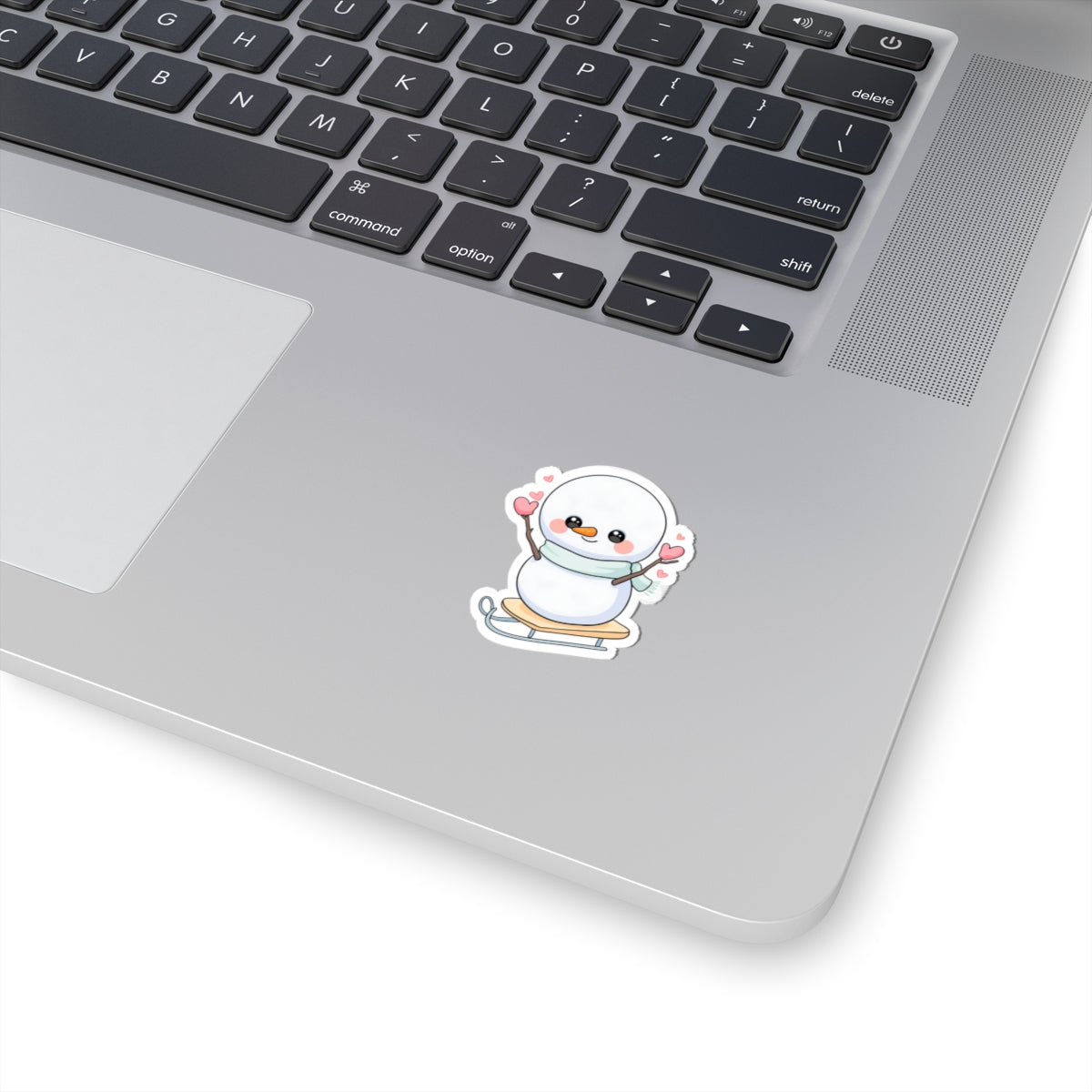 Kawaii Snowman Sticker for Cozy Winter Journals
