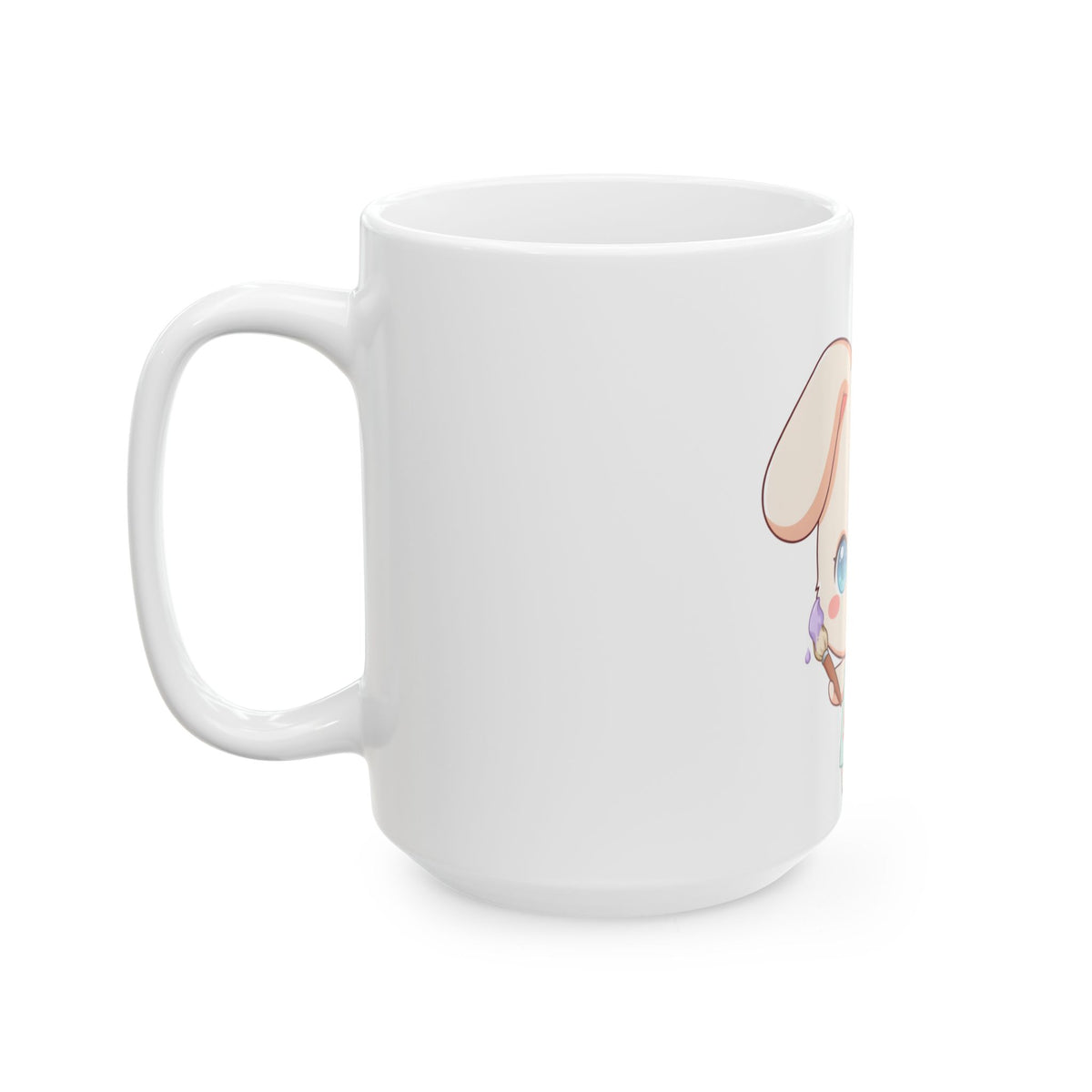 Kawaii Bunny Mug for Artists and Cute Art Lovers