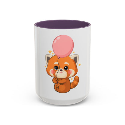 Kawaii Red Panda Accent Coffee Mug for Cute Animal Fans