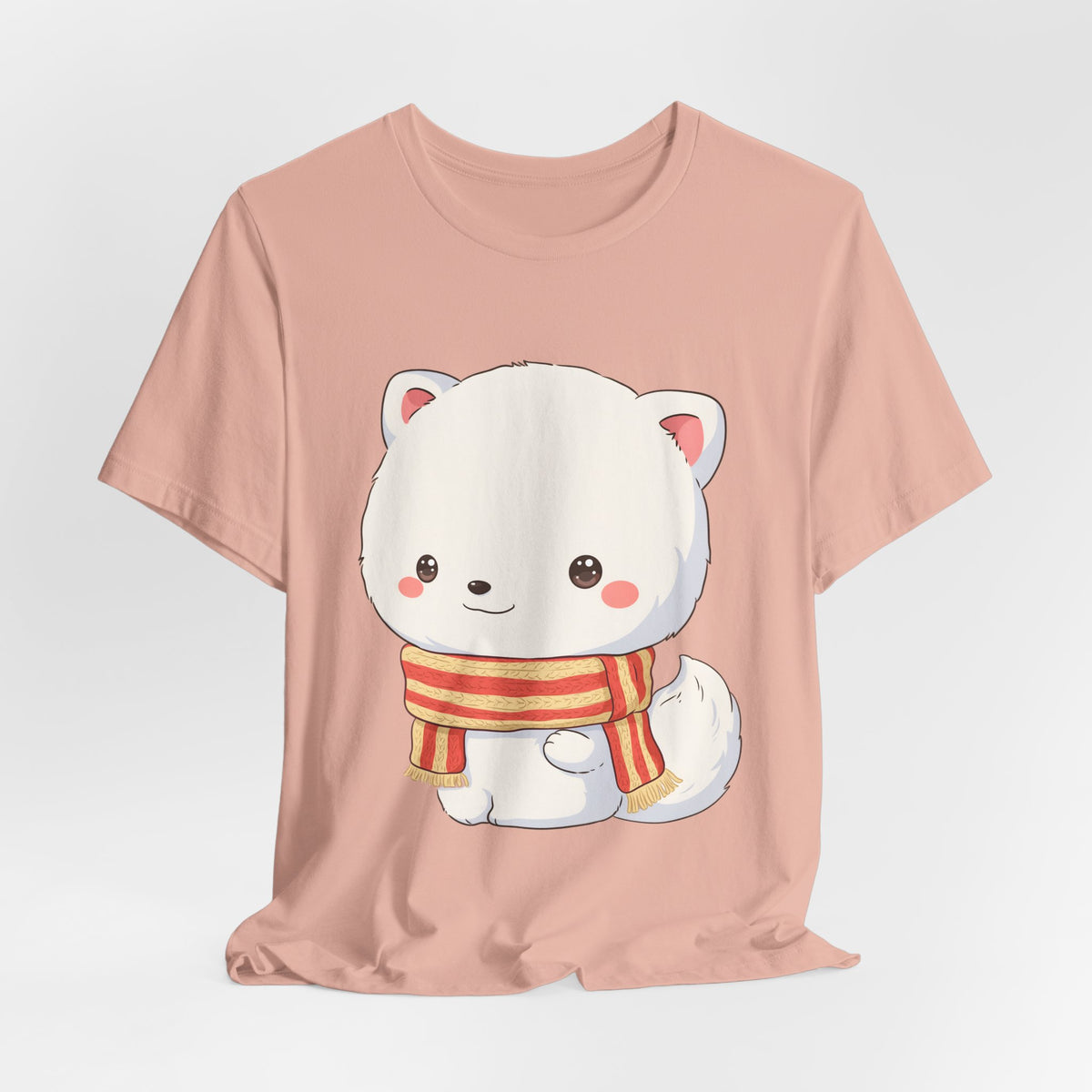 Kawaii Arctic Fox Christmas Tee for Cute Holiday Fans