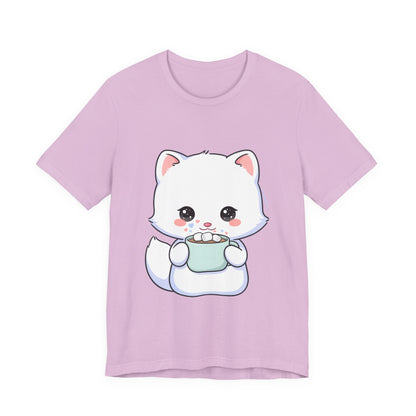 Kawaii Arctic Fox T-Shirt for Cozy Winter Gift Giving