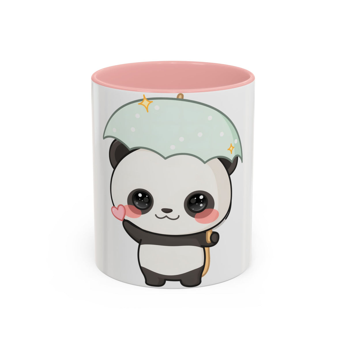Cute Panda Accent Coffee Mug for Rainy Day Sips