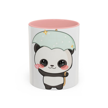 Cute Panda Accent Coffee Mug for Rainy Day Sips
