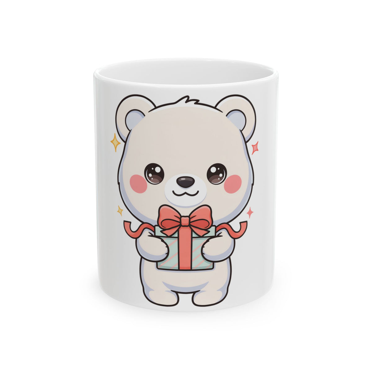 Kawaii Polar Bear Mug with Gift | Cute Bear Ceramic Mug