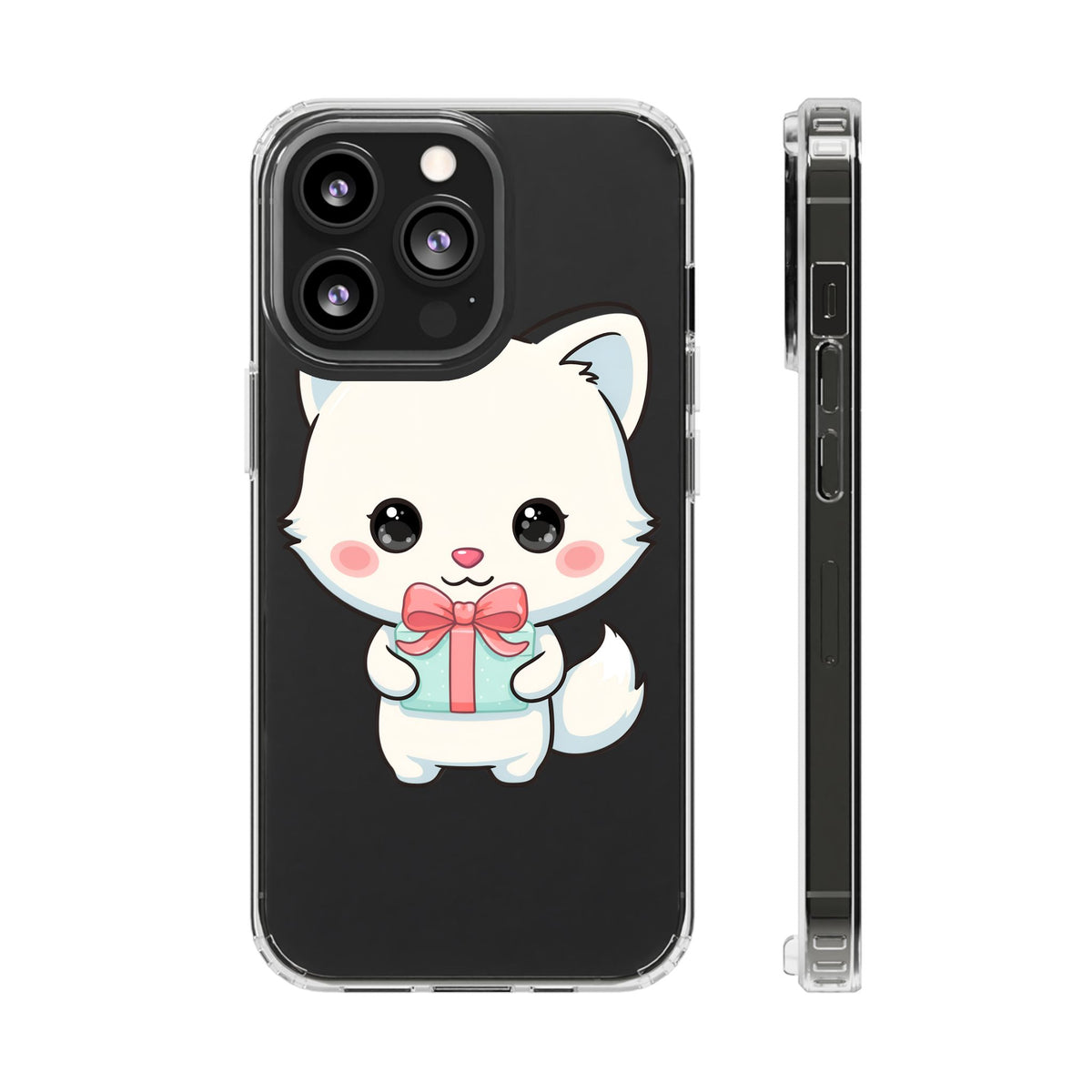 Kawaii Arctic Fox Phone Case with Gift