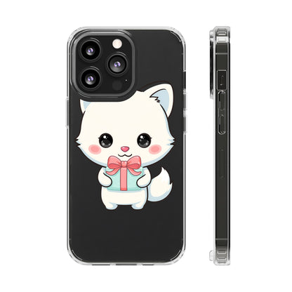 Kawaii Arctic Fox Phone Case with Gift