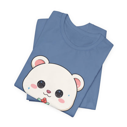 Kawaii Polar Bear Christmas T-Shirt for Cute Holiday Fans