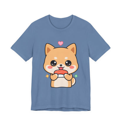 Kawaii Shiba Inu Sushi T-Shirt for Cute Food Lovers