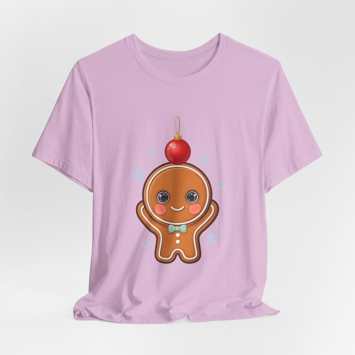Kawaii Gingerbread Christmas Tee, Cute Holiday Unisex Shirt