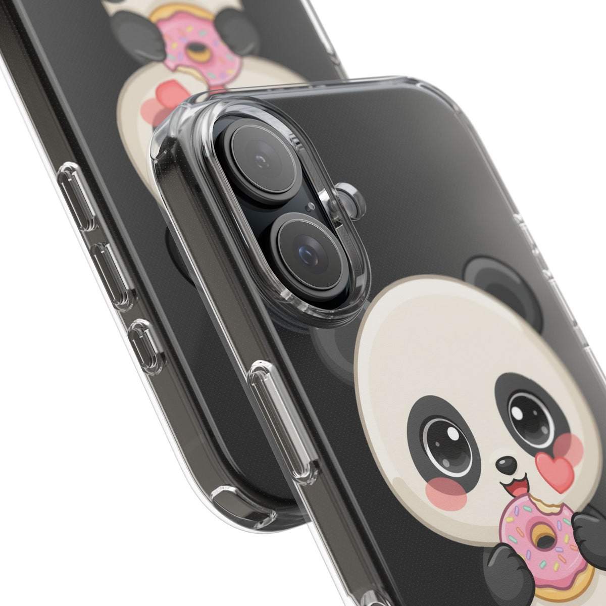 Kawaii Panda Phone Case with Donut