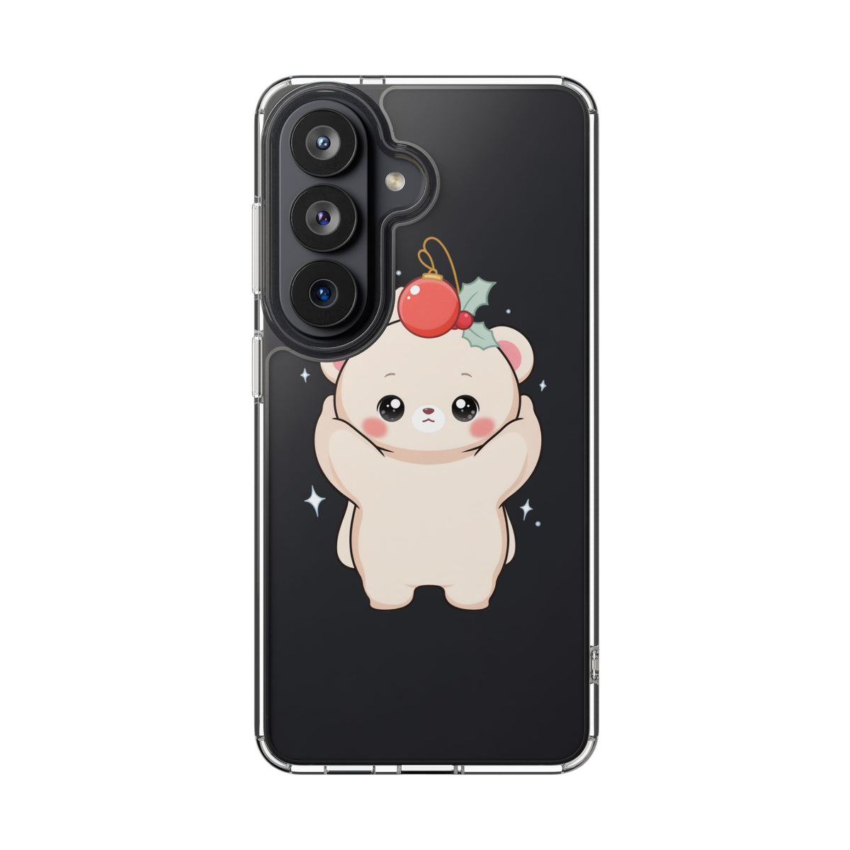 Kawaii Christmas Bear Phone Case for Cozy Holiday Days