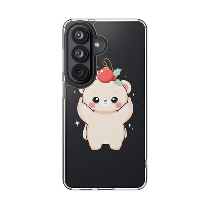 Kawaii Christmas Bear Phone Case for Cozy Holiday Days