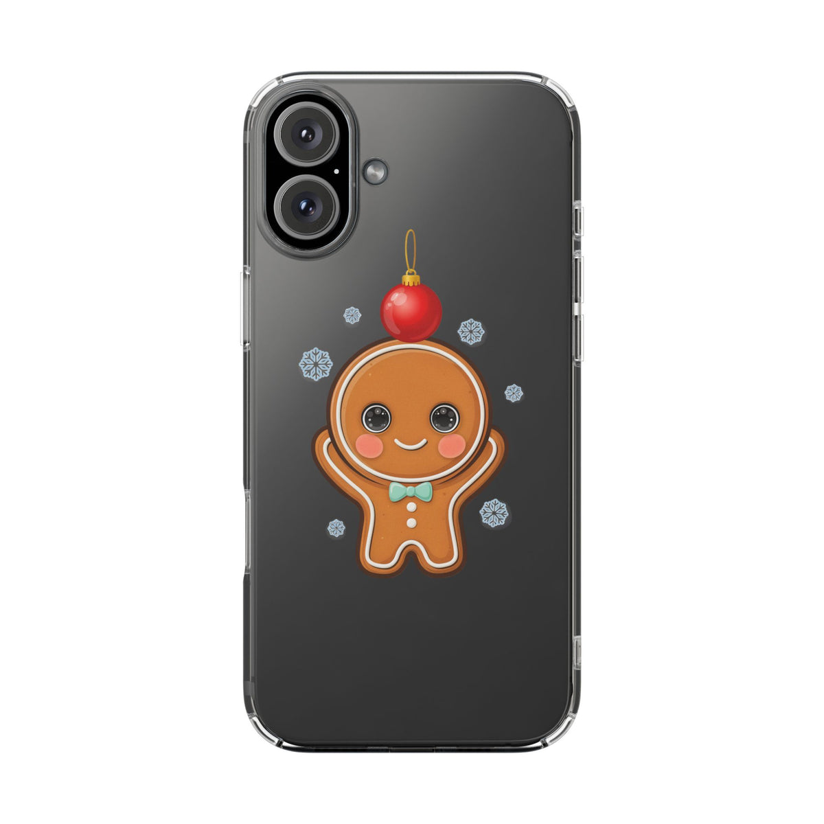 Christmas Gingerbread Phone Case, Cute Kawaii Holiday Gift