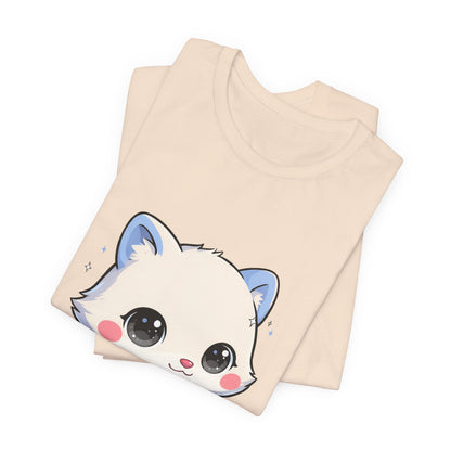 Kawaii Arctic Fox T-Shirt for Winter Gift Giving