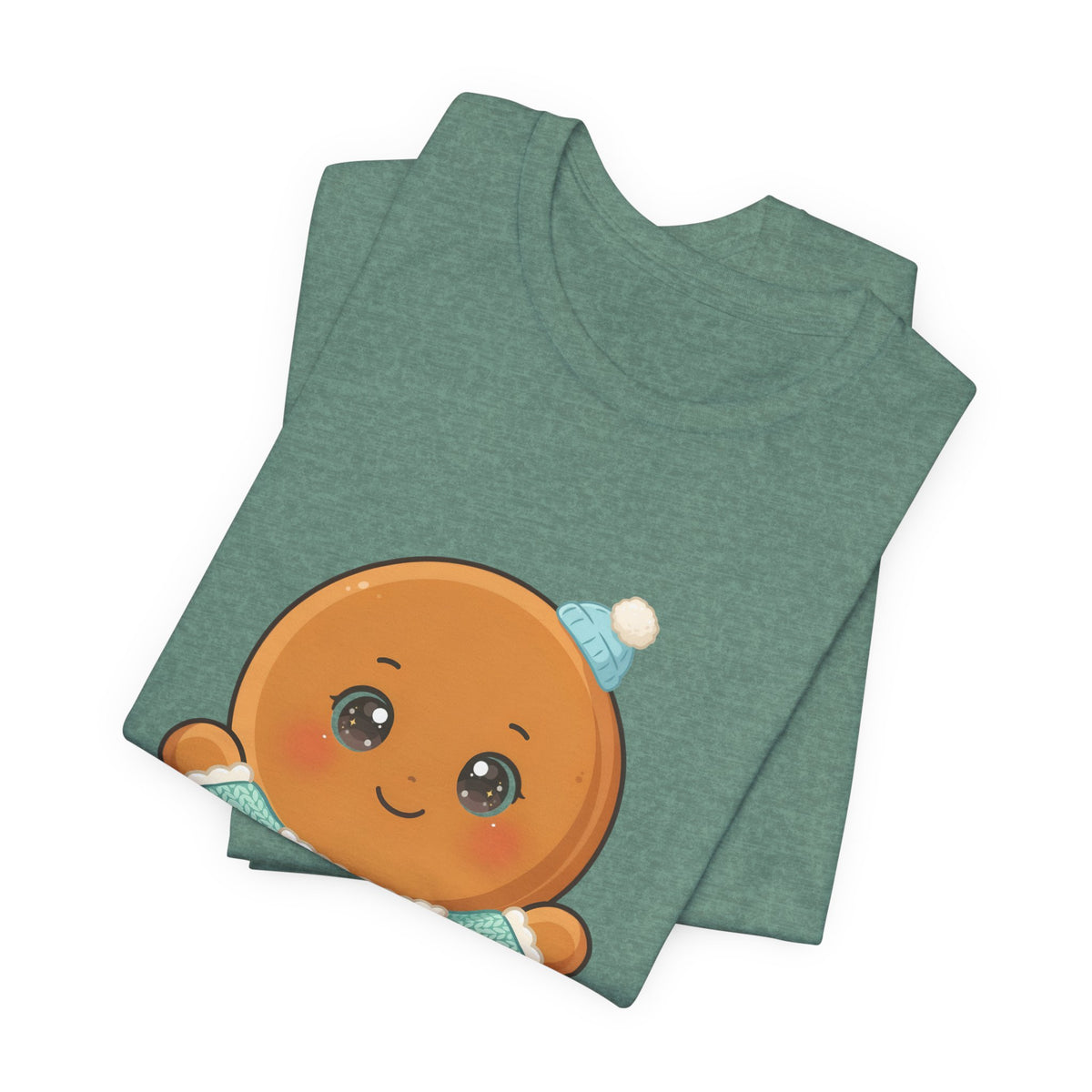 Kawaii Gingerbread Man Christmas Tee for Holiday Cheer